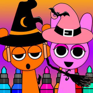 Coloring Book: Incredibox Sprunki Halloween