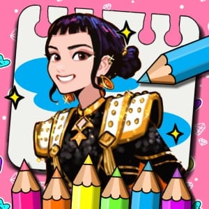 Coloring Book: Zoey Kpop Demon Hunters