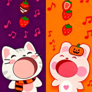 Duet Cats Halloween Cat Music